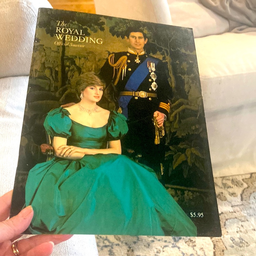 Diana & Charles Green Royal Wedding Souvenir Booklet excellent condition